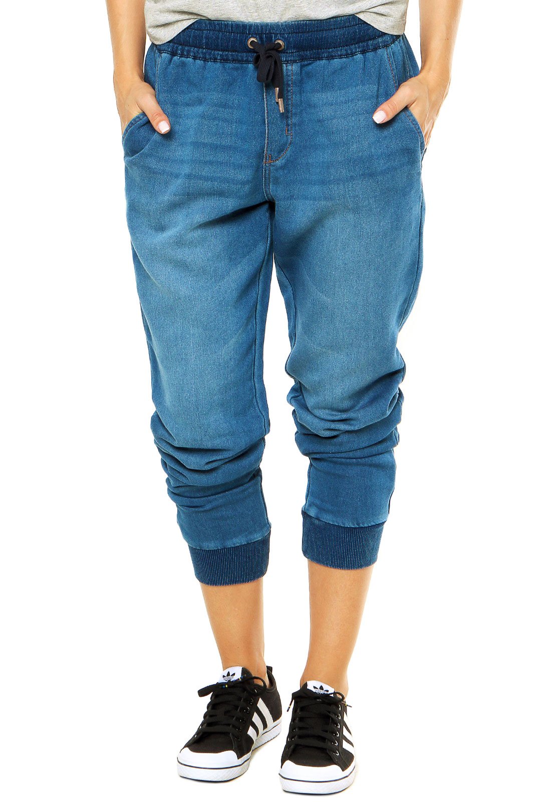 calça jeans adidas feminina