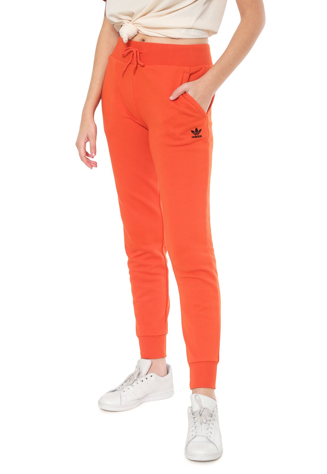 calça adidas laranja feminina