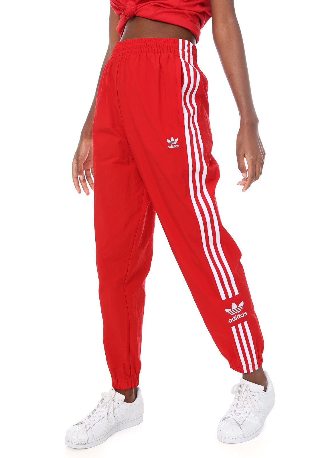 Calça jogger cheap adidas vermelha