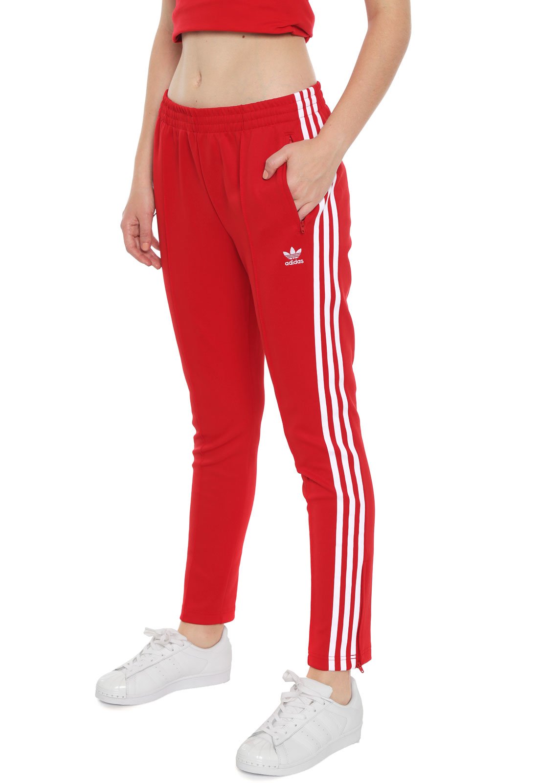 Calça sales adidas vermelha