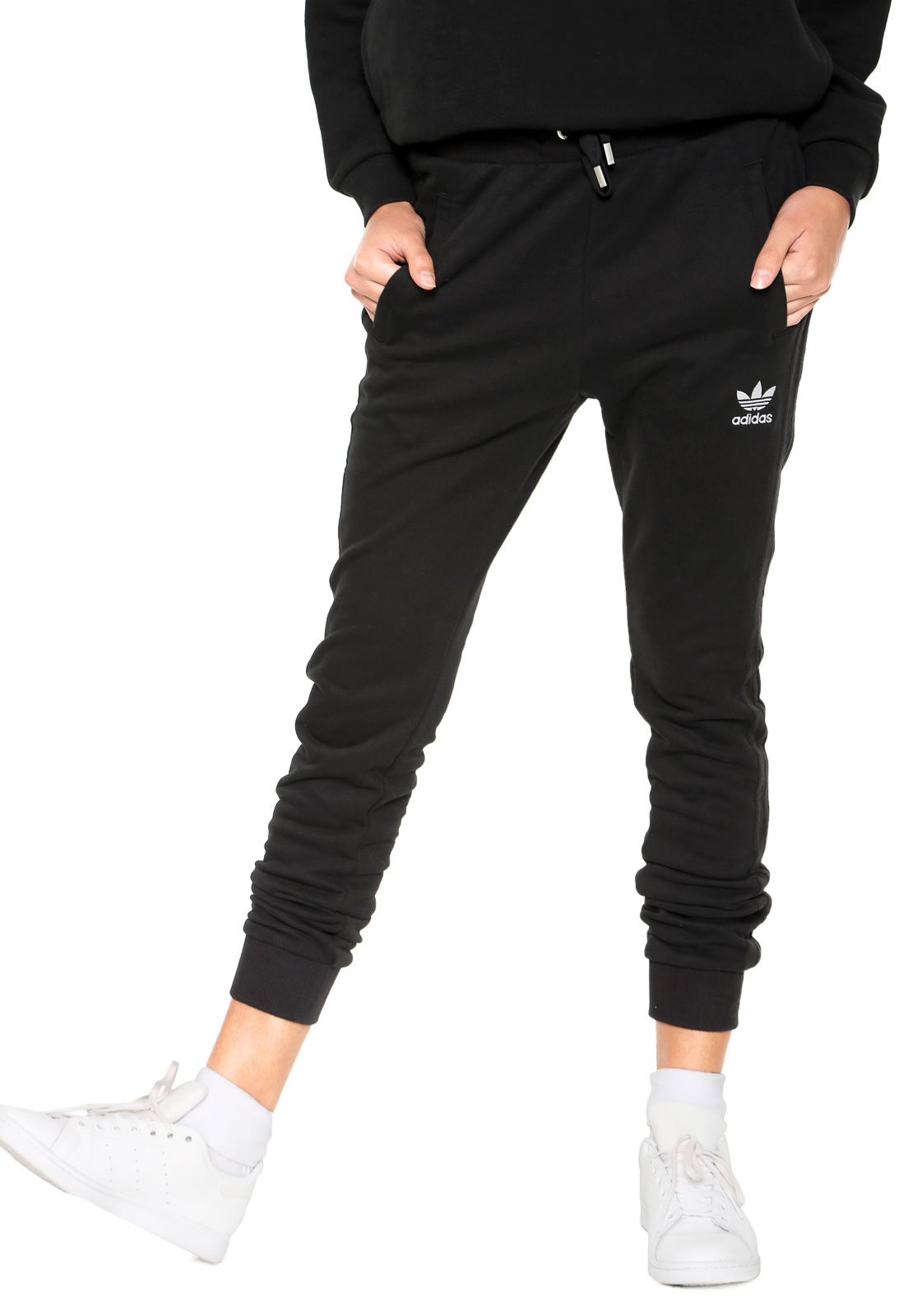 Calça adidas regular hot sale tp cuff preto