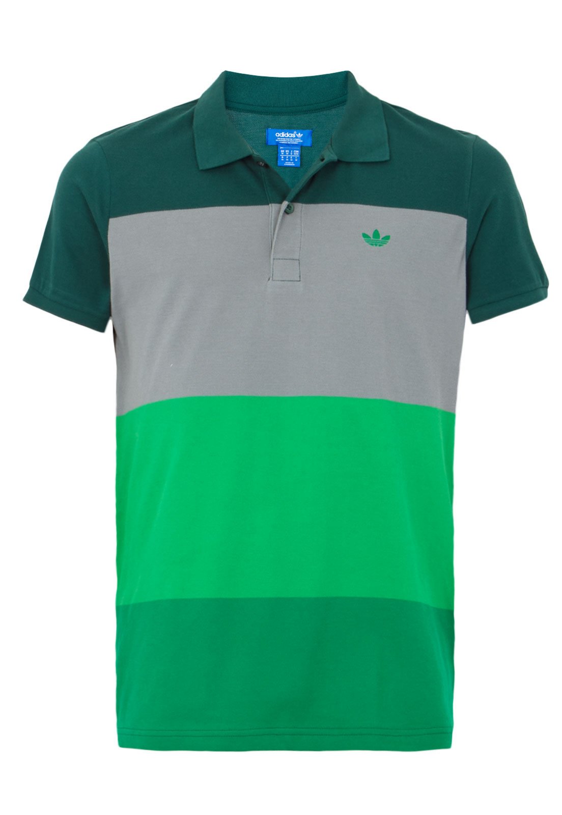 camisa polo adidas algodão