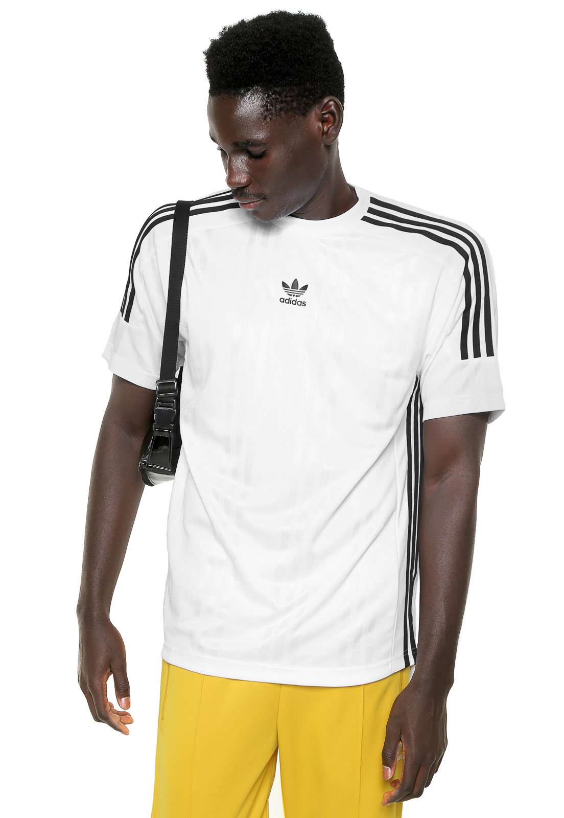 Camiseta adidas Originals Jaq 3 Stripes Branca
