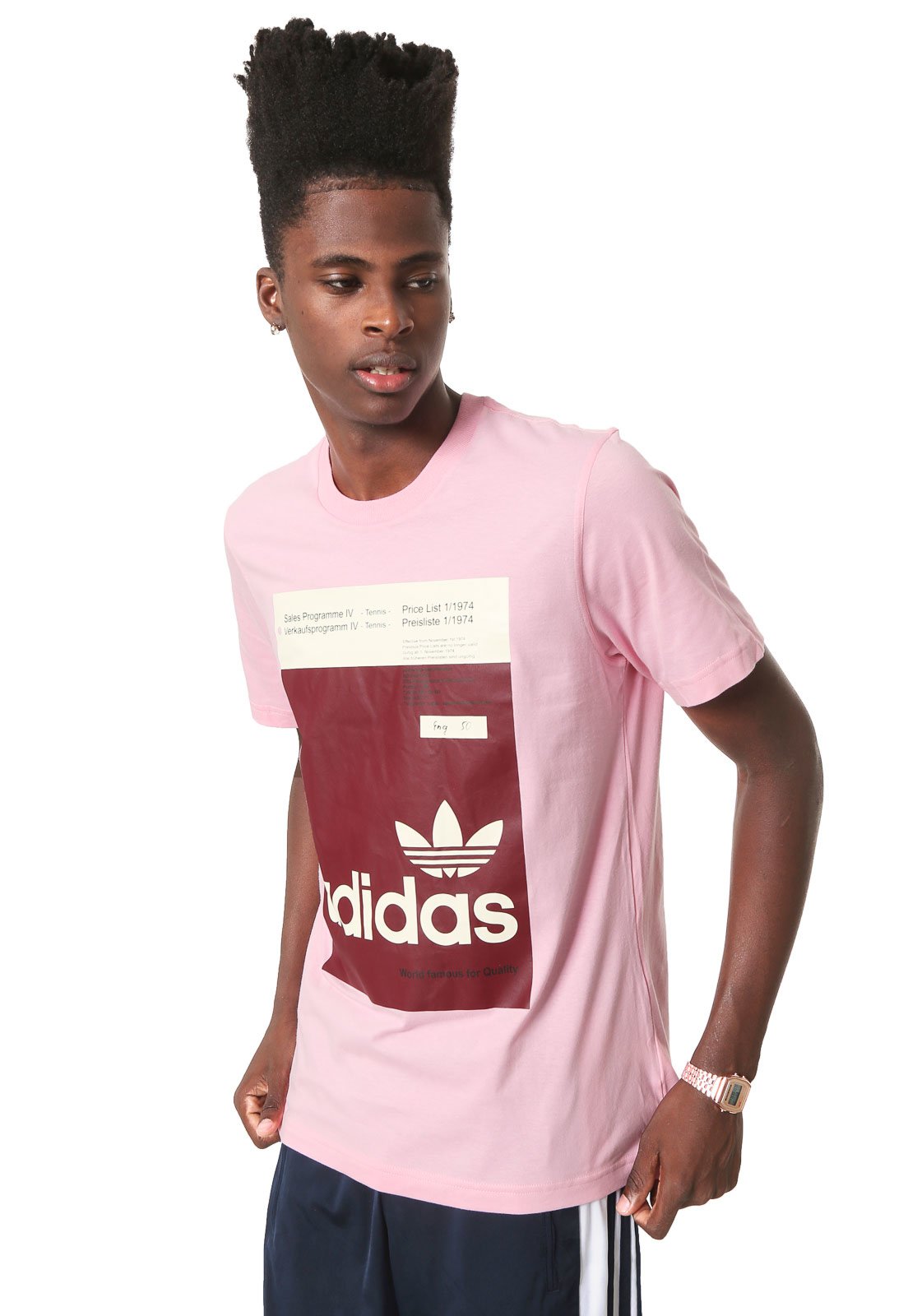 Camiseta adidas Originals Pantone Rosa Compre Agora Dafiti Brasil