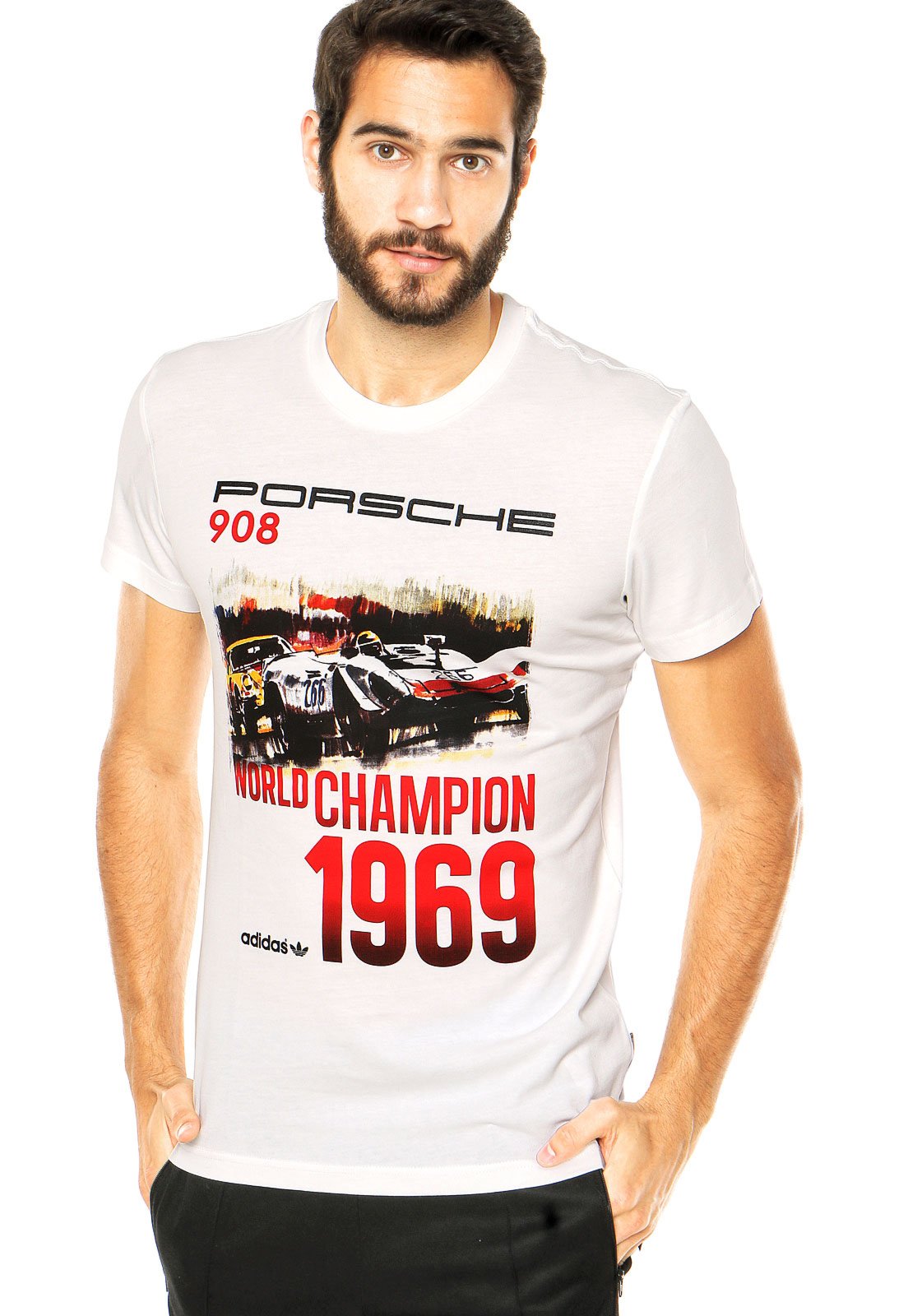preparar Irónico Disminución Camiseta adidas Originals Porsche 1969 Branca - Compre Agora | Kanui Brasil