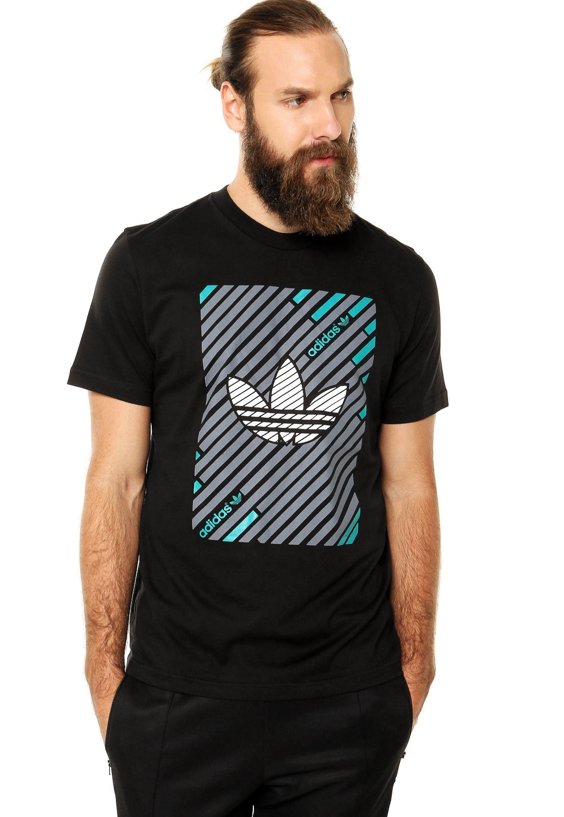 Adidas originals 3 stripe trefoil t shop shirt