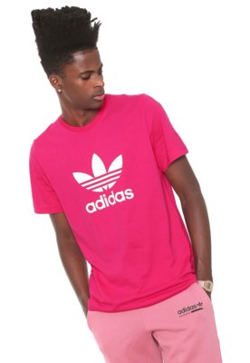 Camiseta adidas 2025 originals trefoil rosa