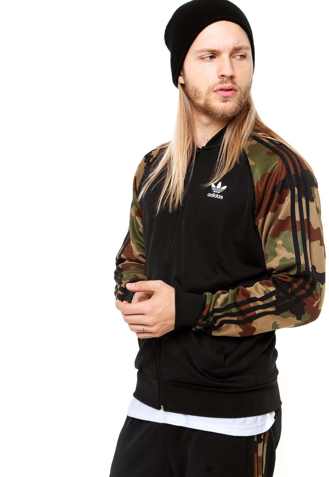 jaqueta adidas camuflada masculina