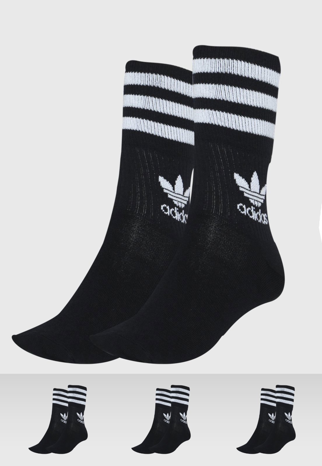 Meia adidas preta cano hot sale alto