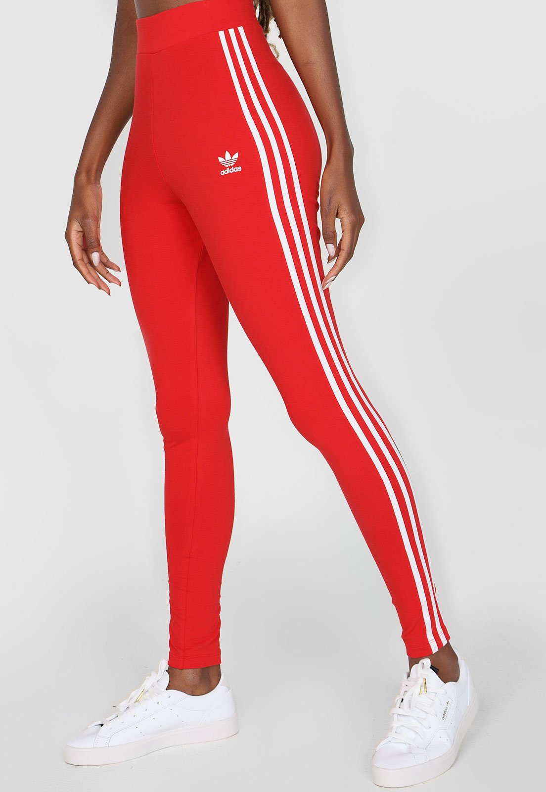 Legging adidas Originals 3 Str Vermelha - Compre Agora