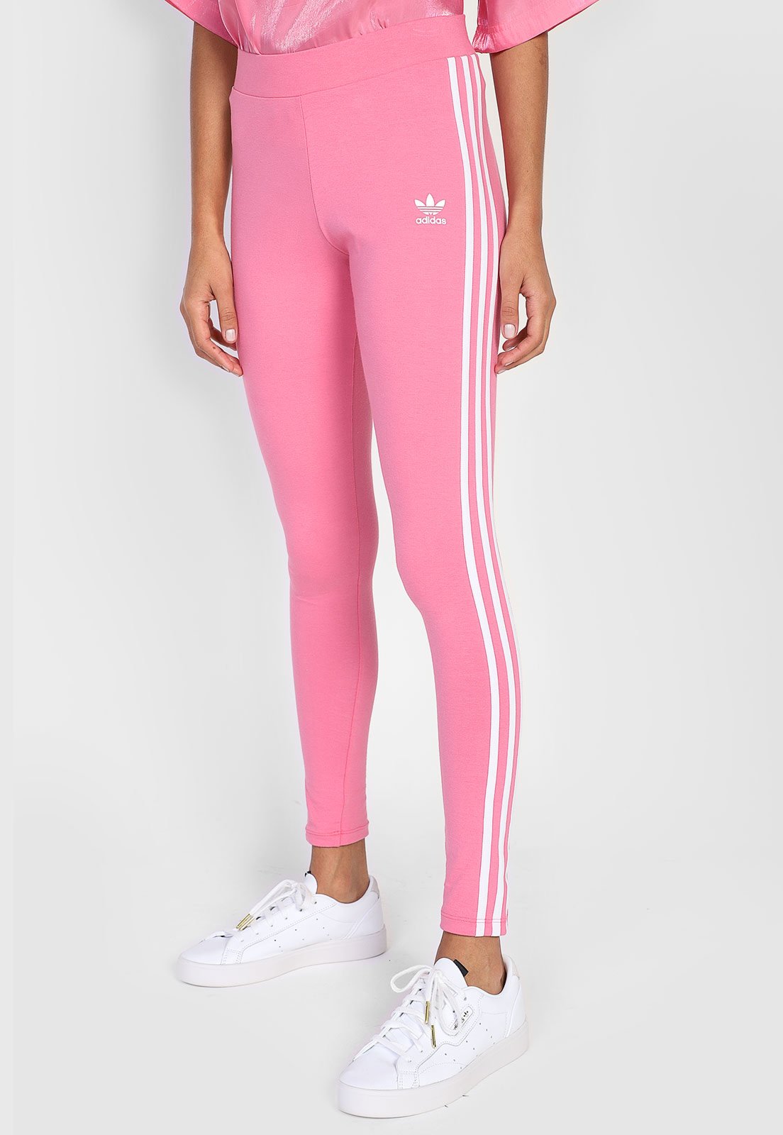 Legging adidas Originals 3 Stripes Rosa - Compre Agora