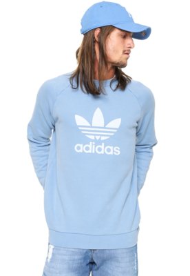 moletom adidas azul feminino