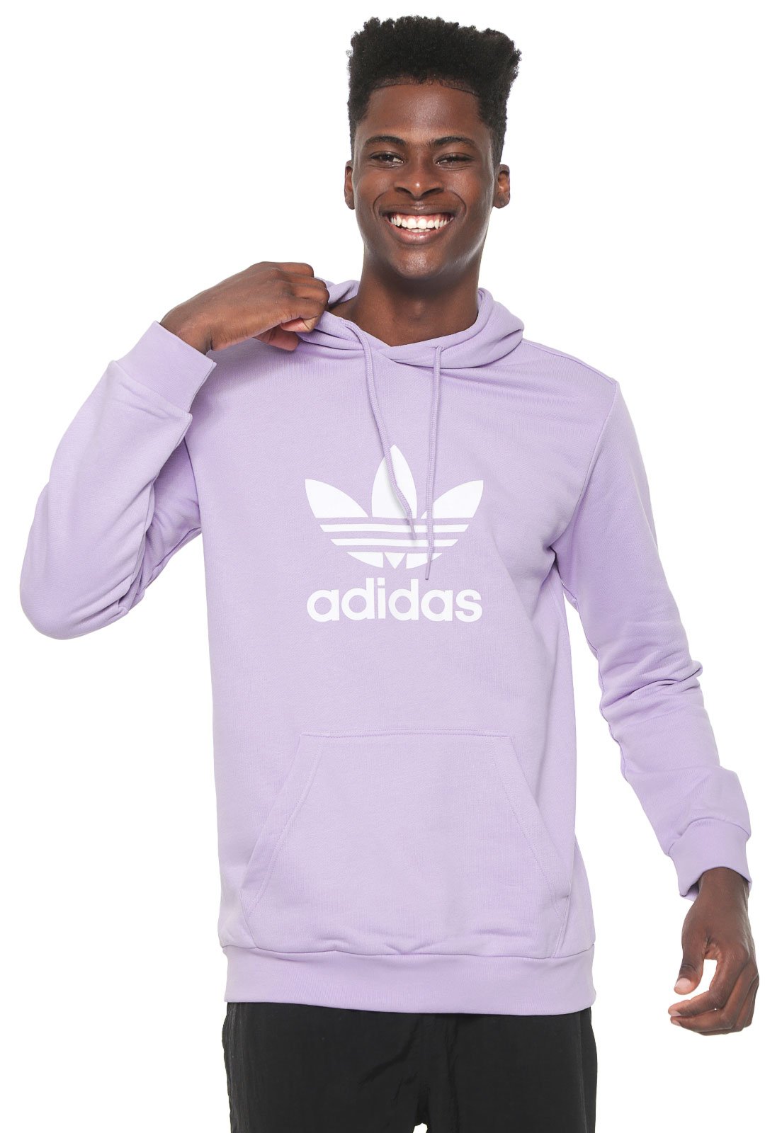 Moletom sales adidas roxo