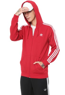 moletom adidas vermelho e branco