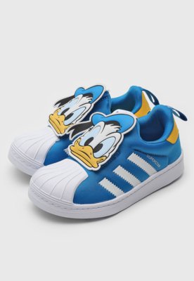 Appearance Surrounded completely Tênis Adidas Originals Infantil Disney Turma do Mickey Superstar 360 C  Azul/Branco - Compre Agora | Dafiti Brasil
