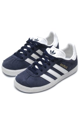tênis couro adidas originals gazelle w azul