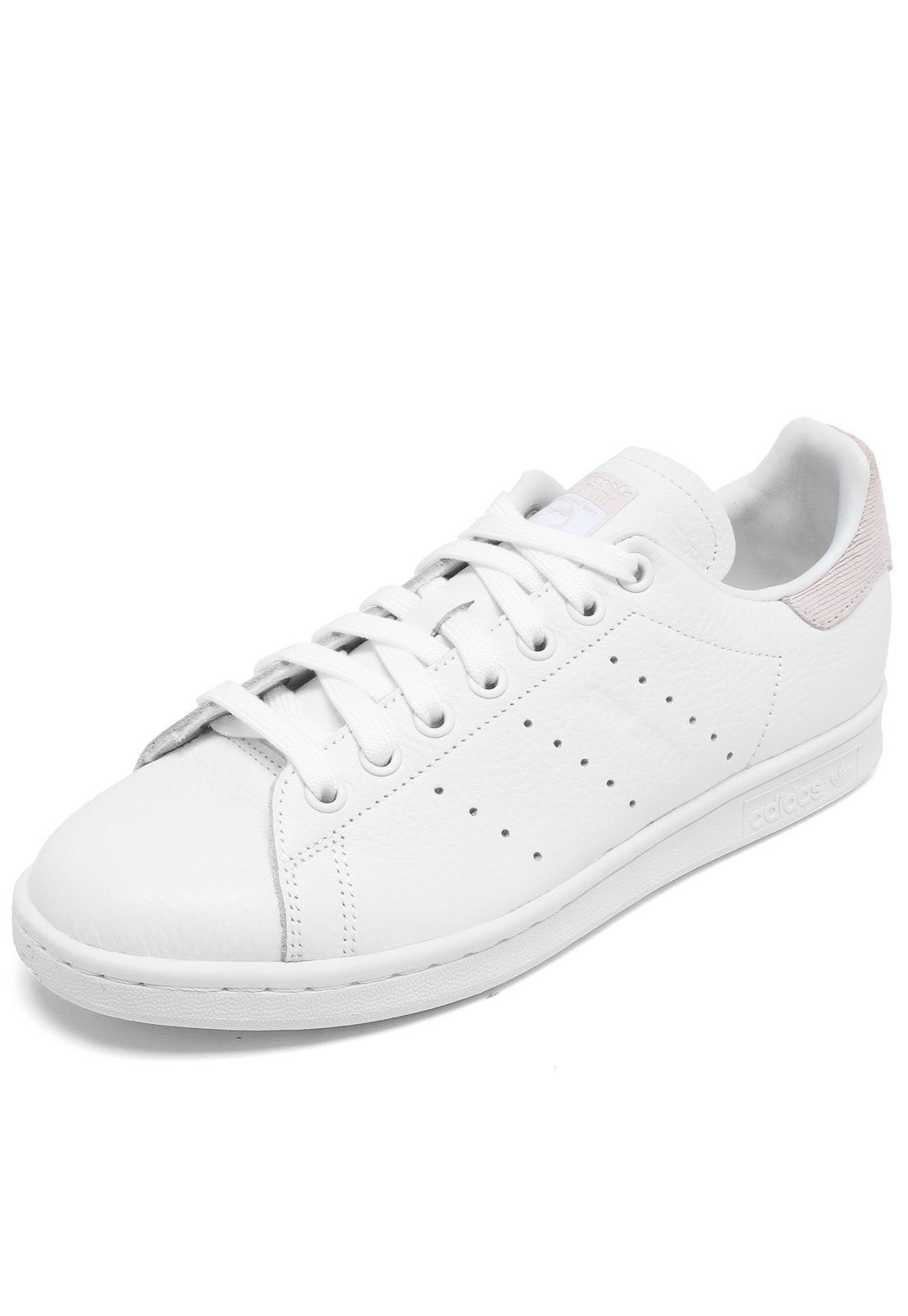 tênis couro adidas originals stan smith w branco