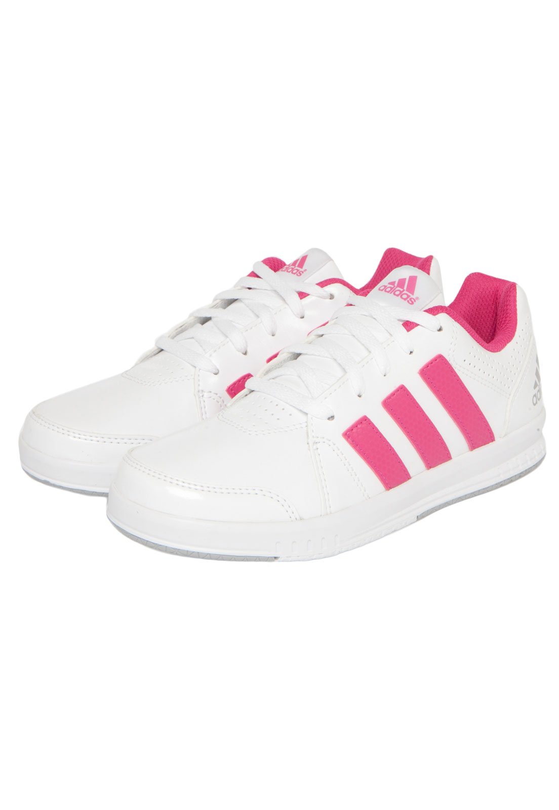 tenis adidas branco rosa