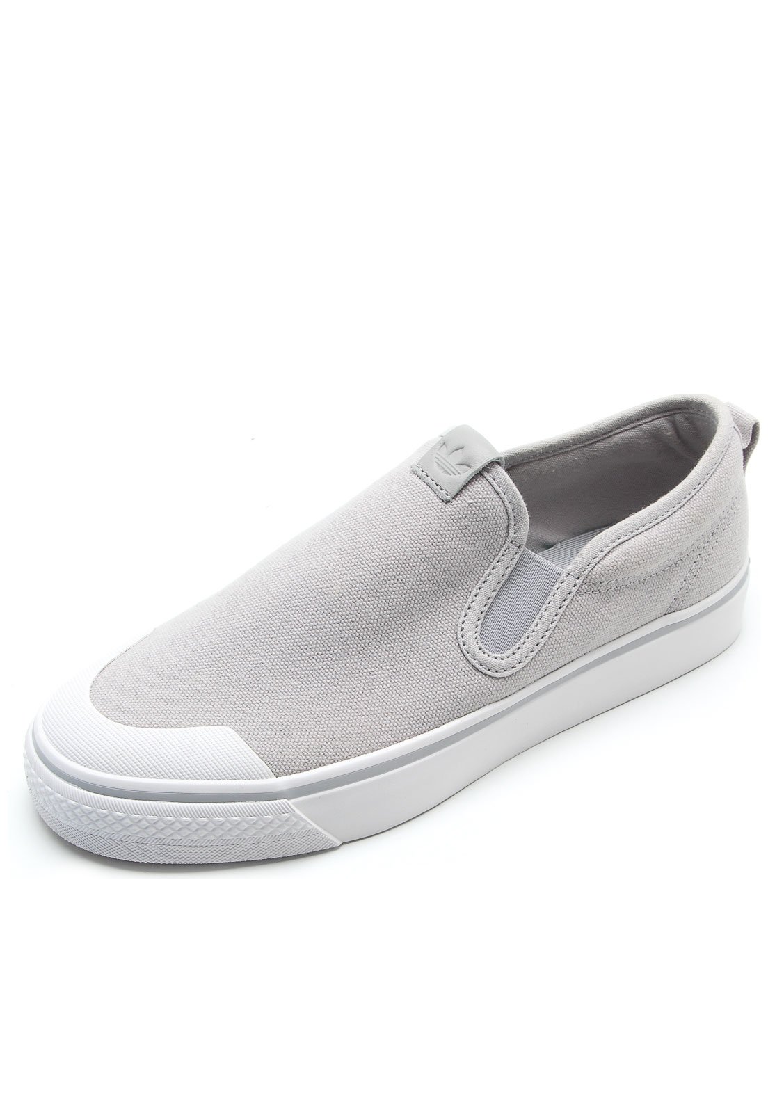 tenis adidas slip on cinza