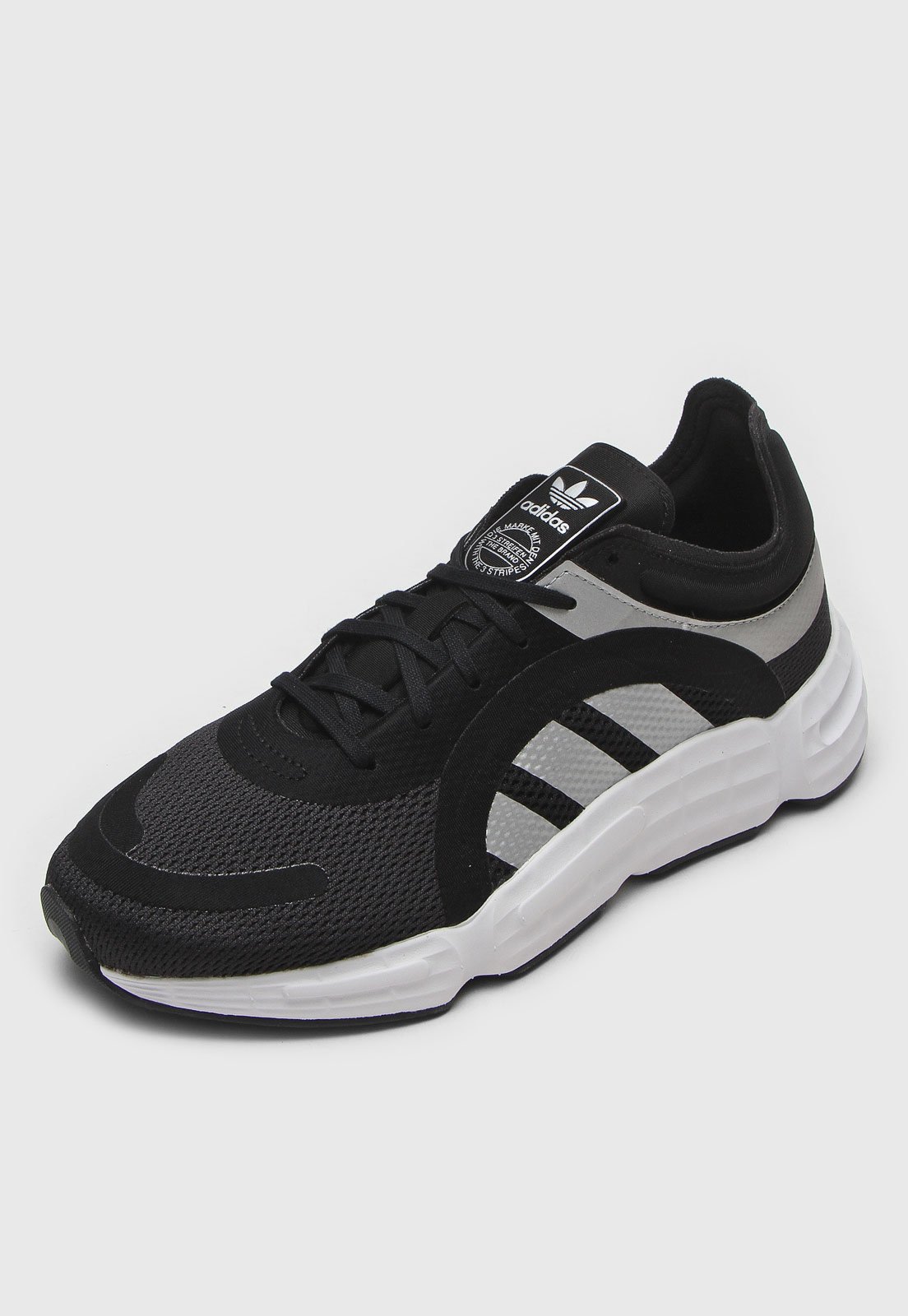 adidas prata e preto