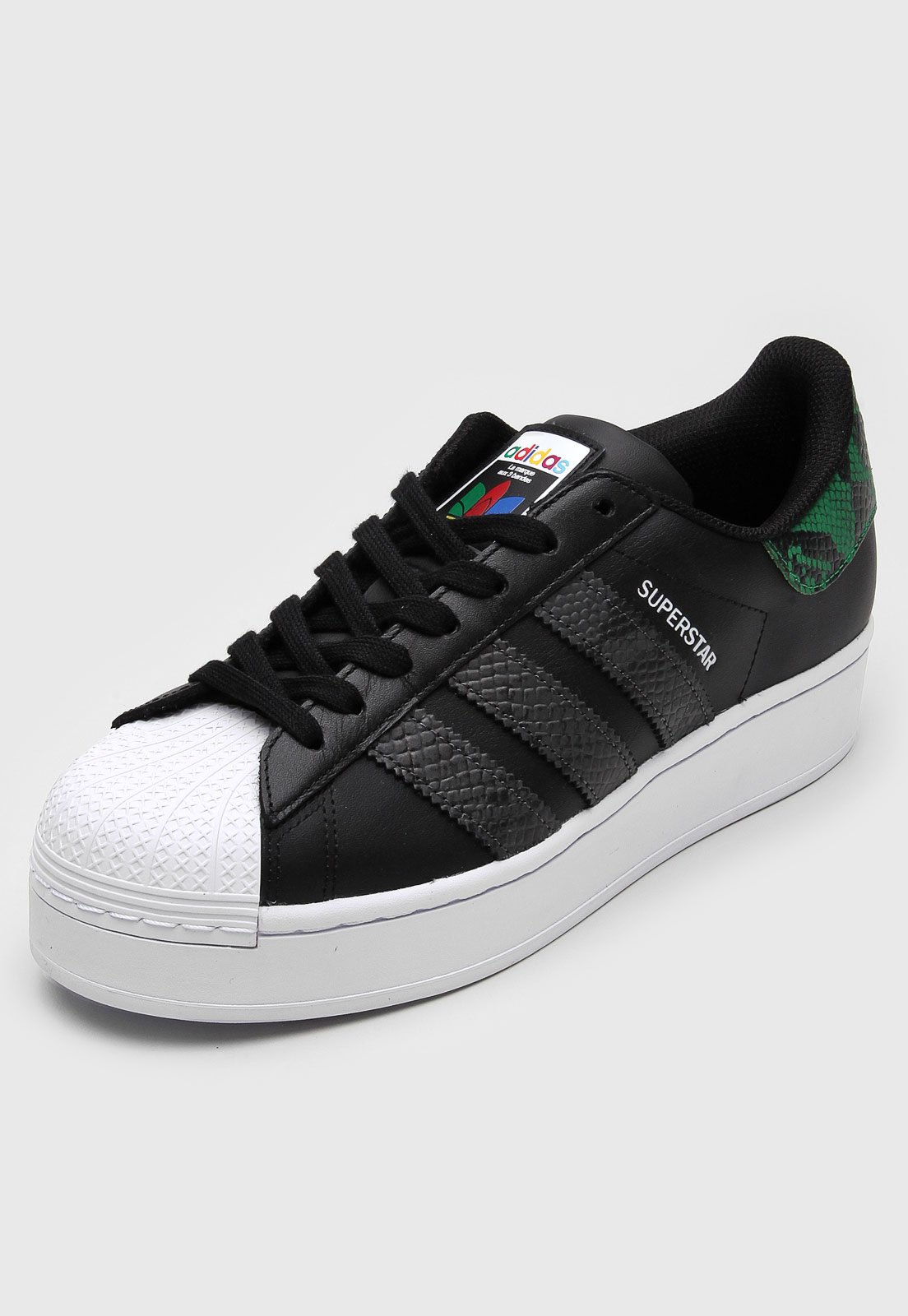 Tênis Adidas Originals Superstar Preto/Preto - Espaco Tenis
