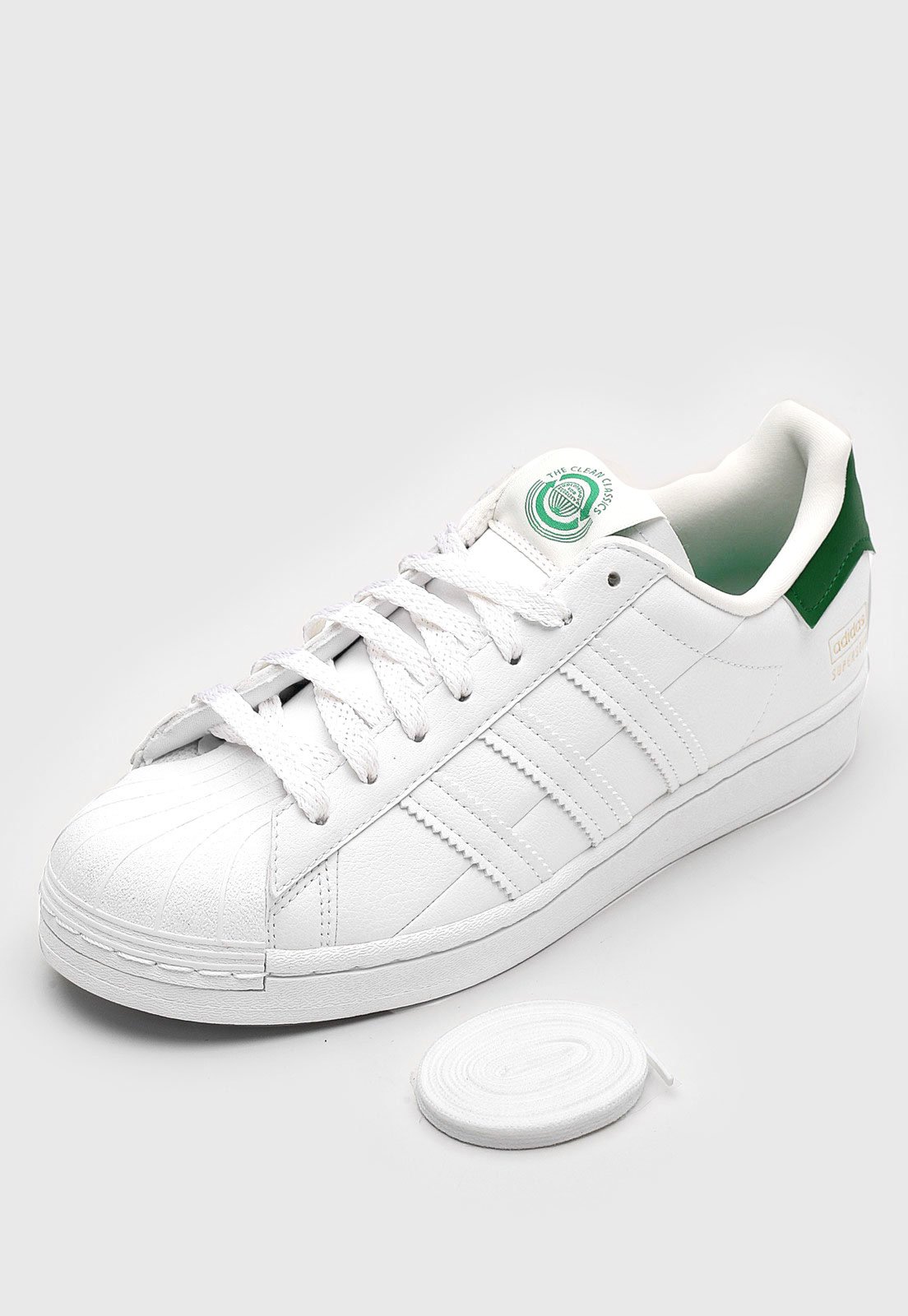 mil millones Dar En Vivo Tênis adidas Originals Superstar Branco/Verde - Compre Agora | Dafiti Brasil