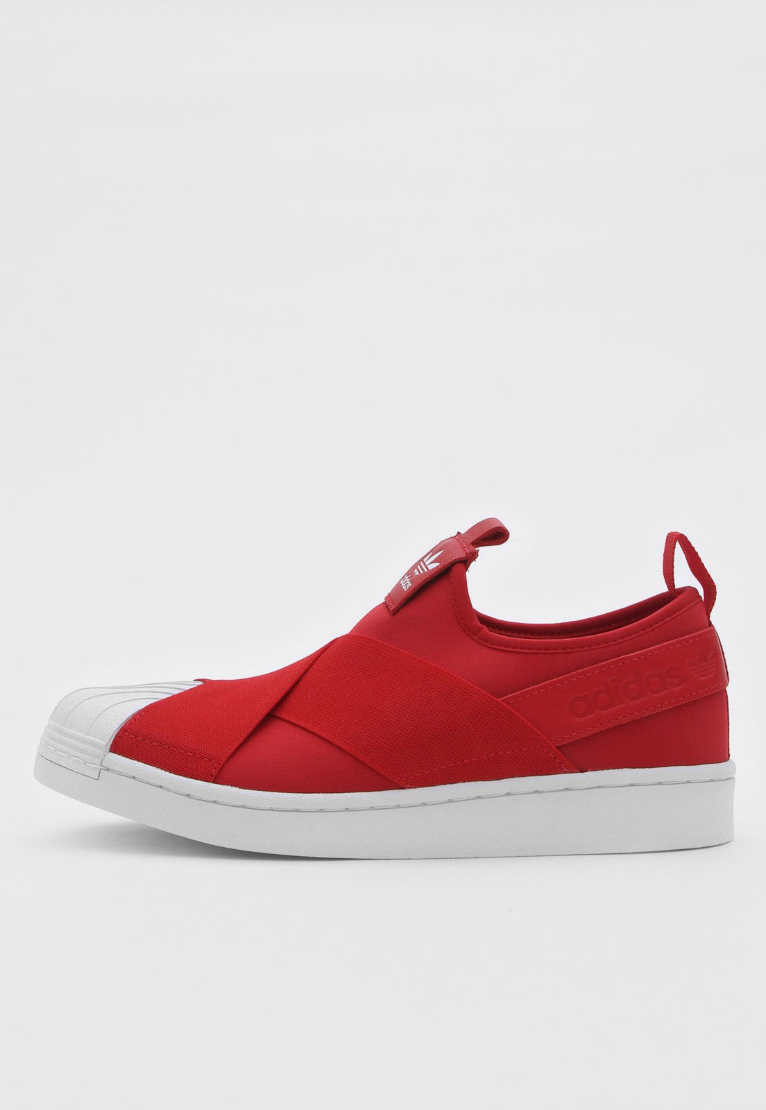 adidas superstar slip on vermelho