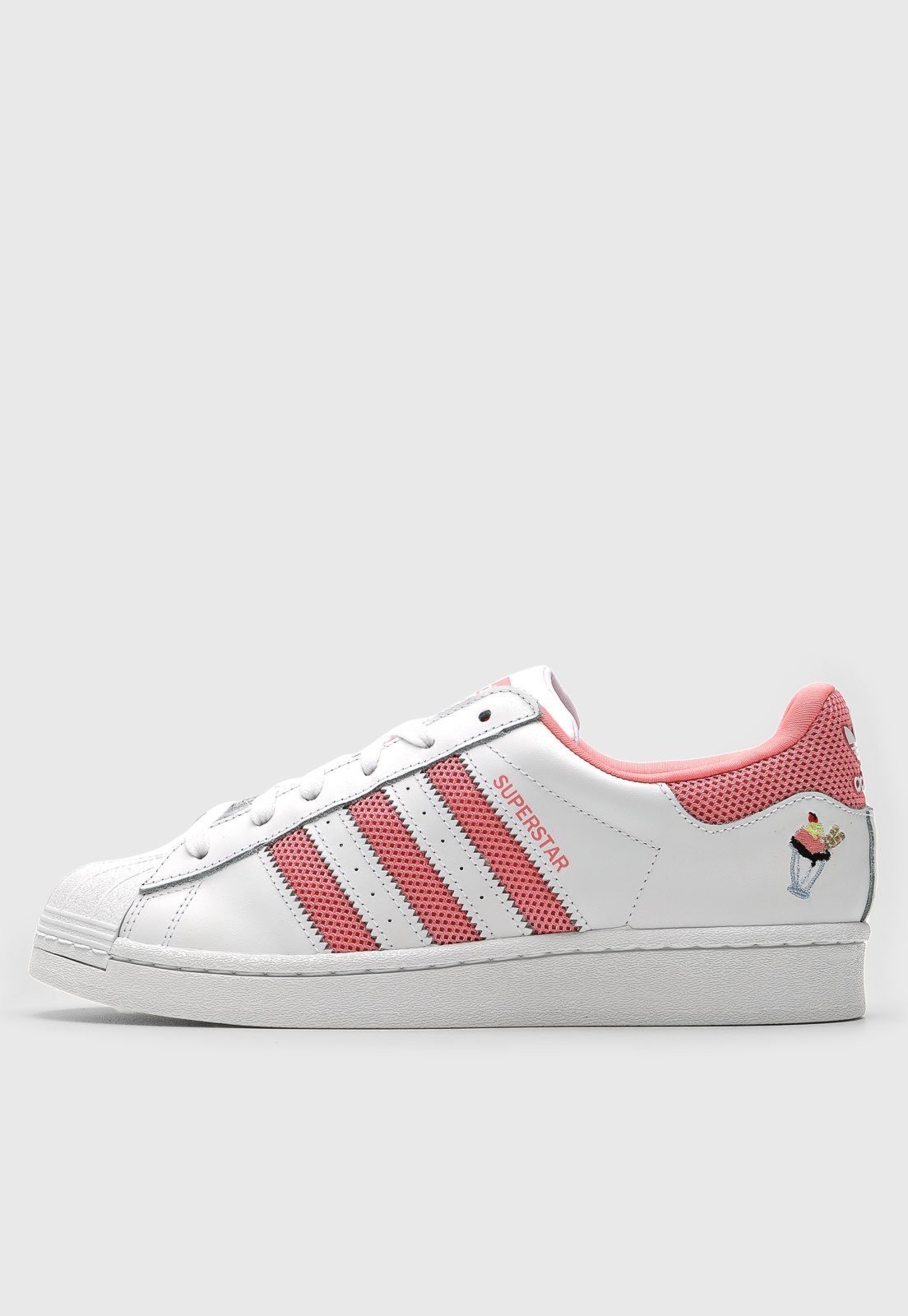 tênis adidas rosa superstar