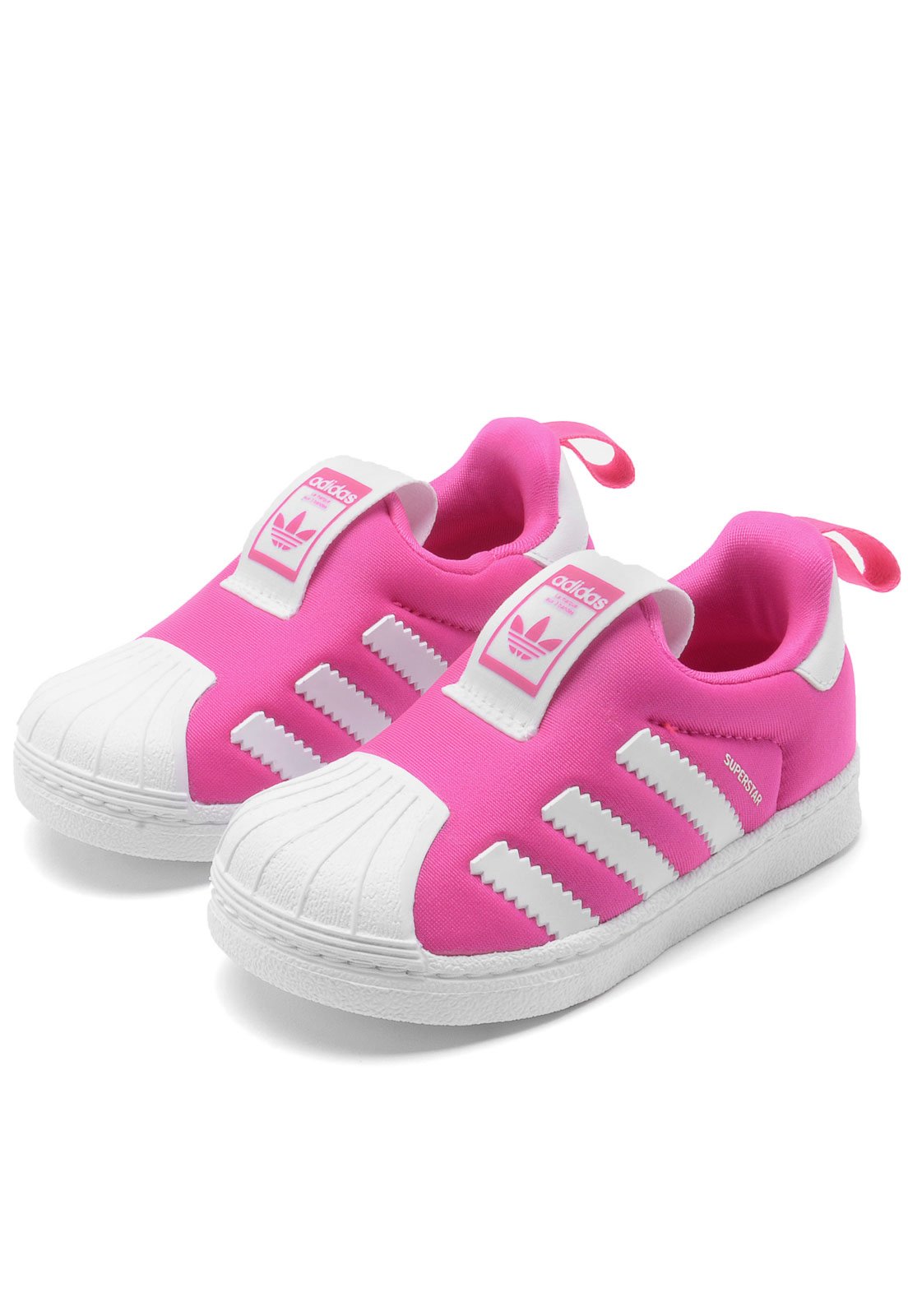 Adidas Superstar Feminino: Branco, Preto, Rosa