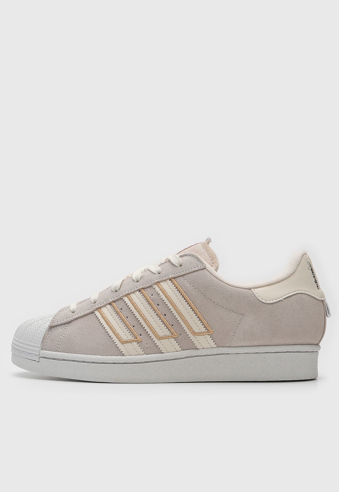 Tenis adidas hot sale superstar camurça cinza