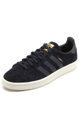 Tênis couro adidas originals hotsell campus cinza