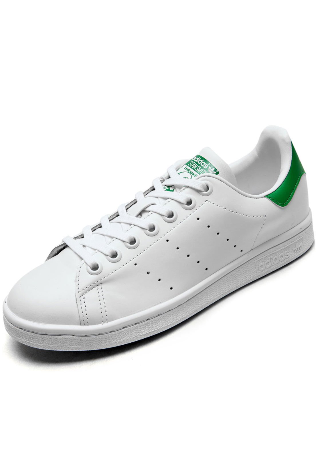 Tênis couro adidas on sale originals stan smith verde