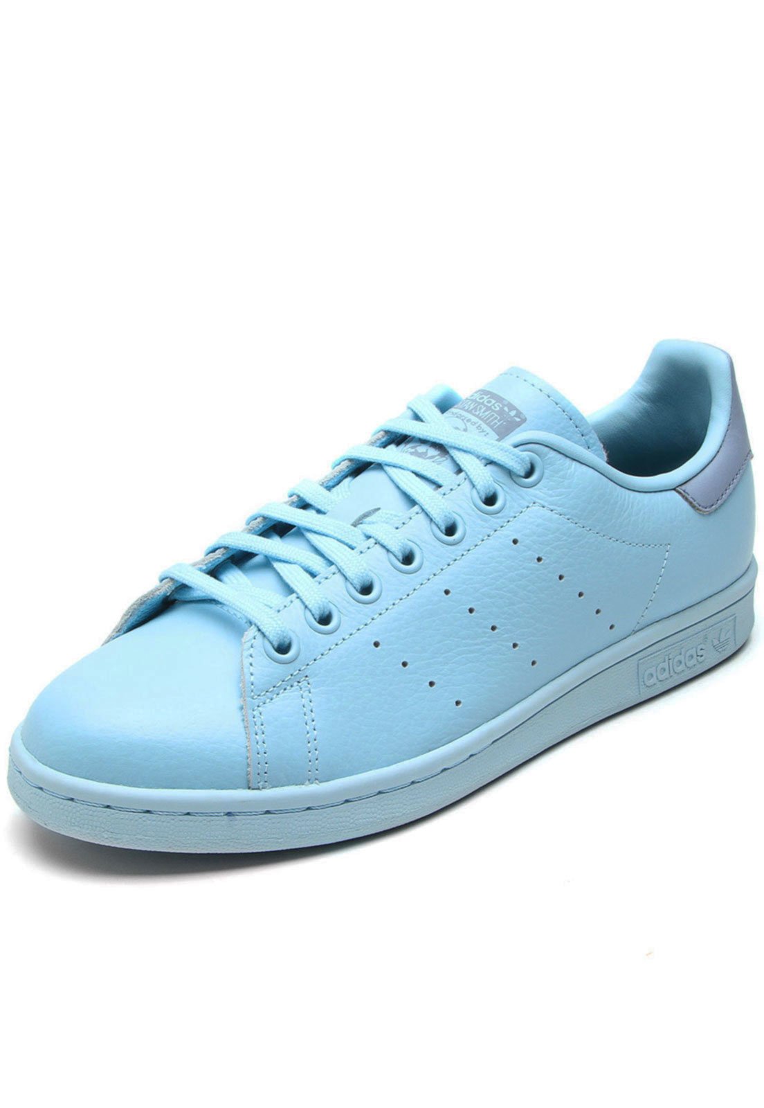 Tênis couro adidas originals stan sales smith j