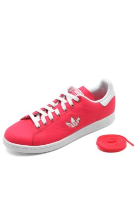 T nis Couro adidas Originals Stan Smith Rosa Compre Agora