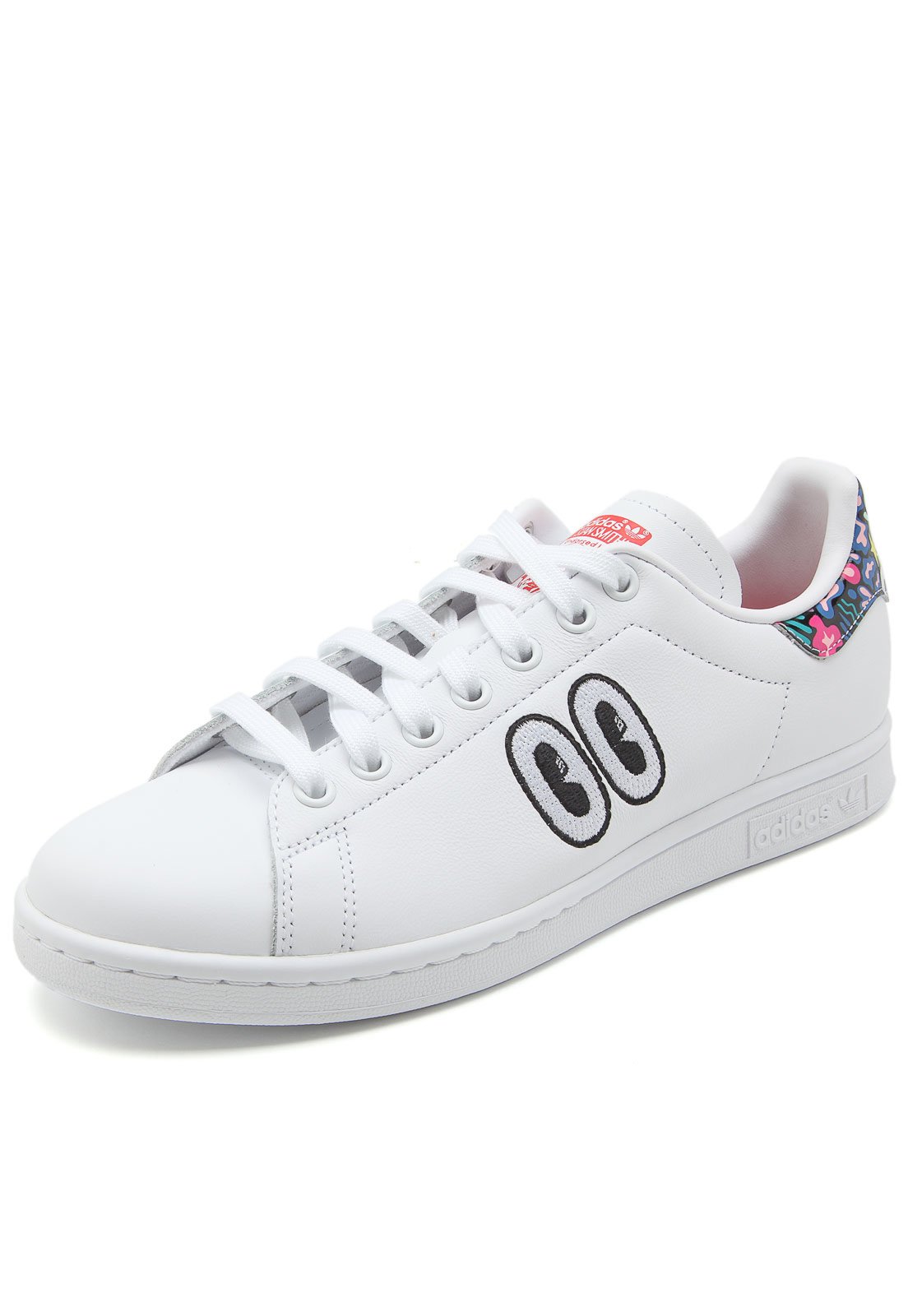 Tênis couro adidas originals stan smith w hot sale branco