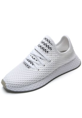 Adidas deerupt blanche clearance et rose