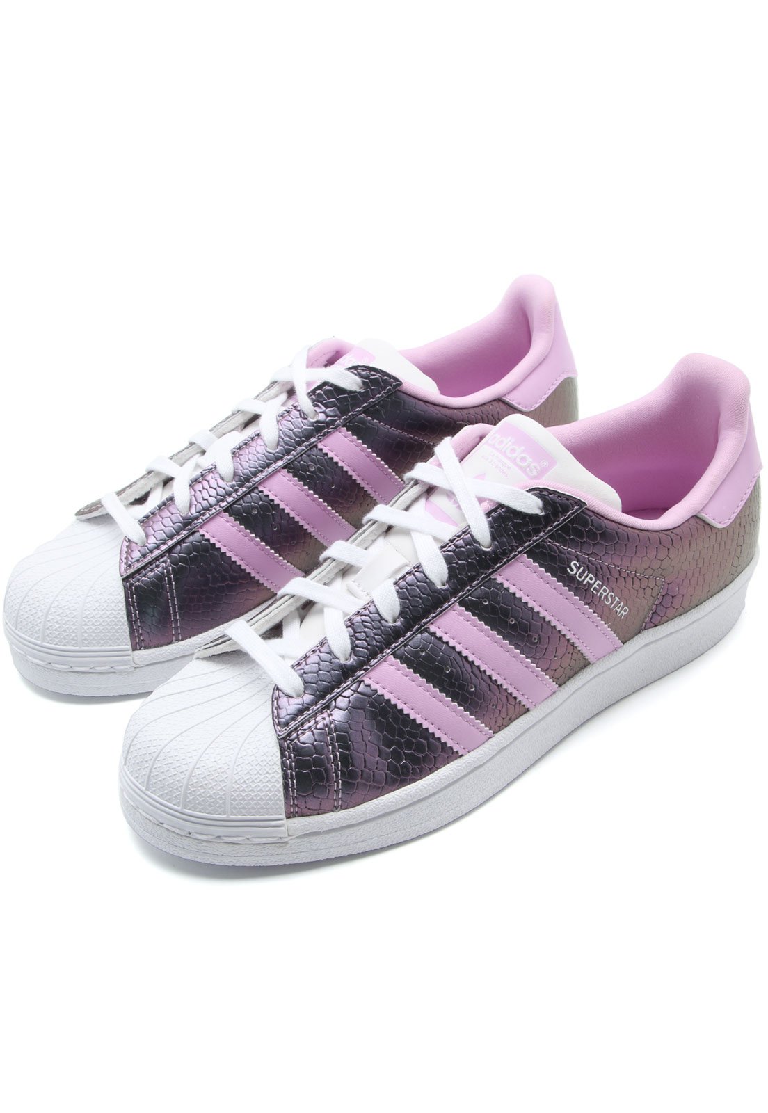 Adidas superstar prateadas store brilhantes