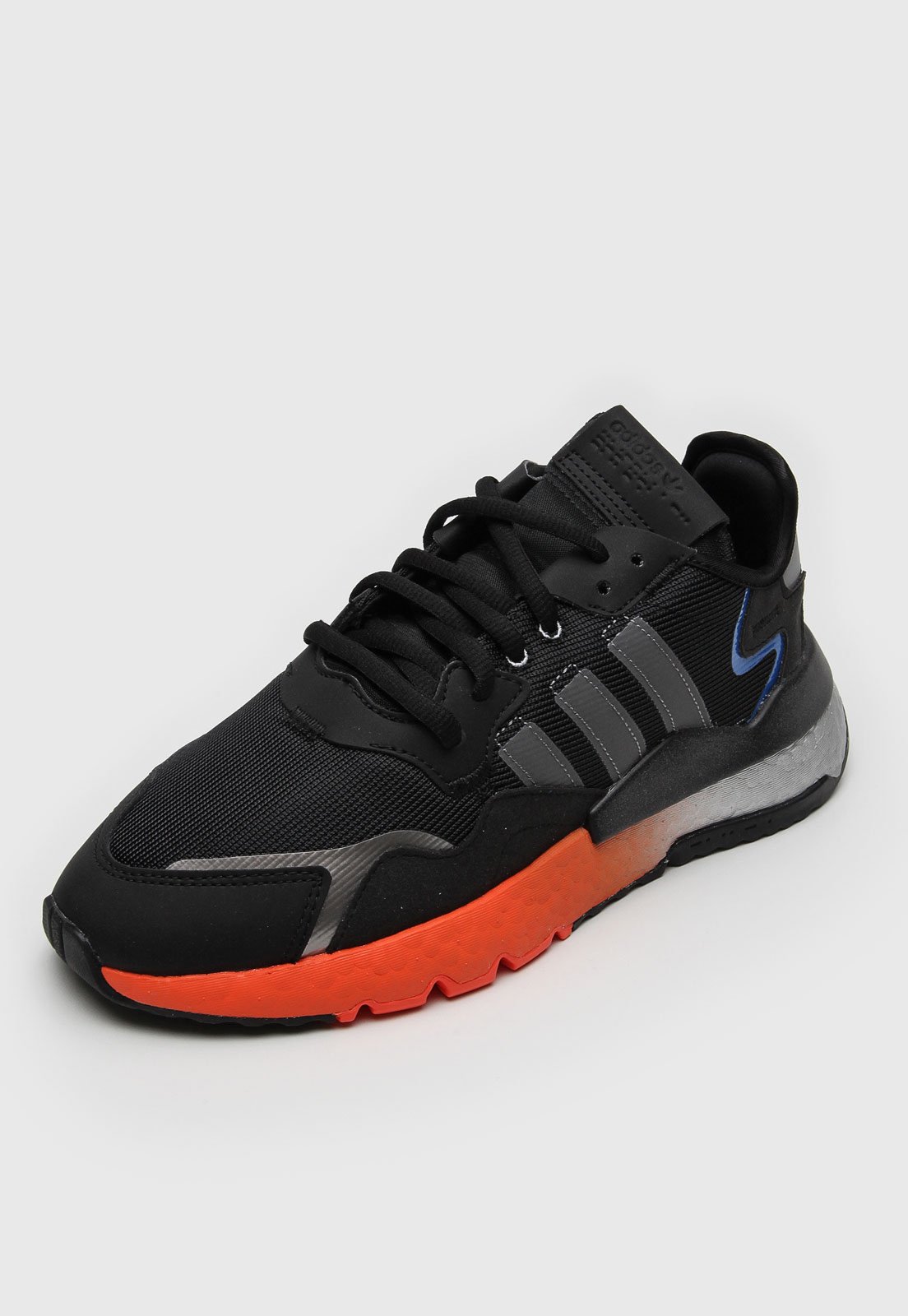 Nite jogger preto sales e laranja