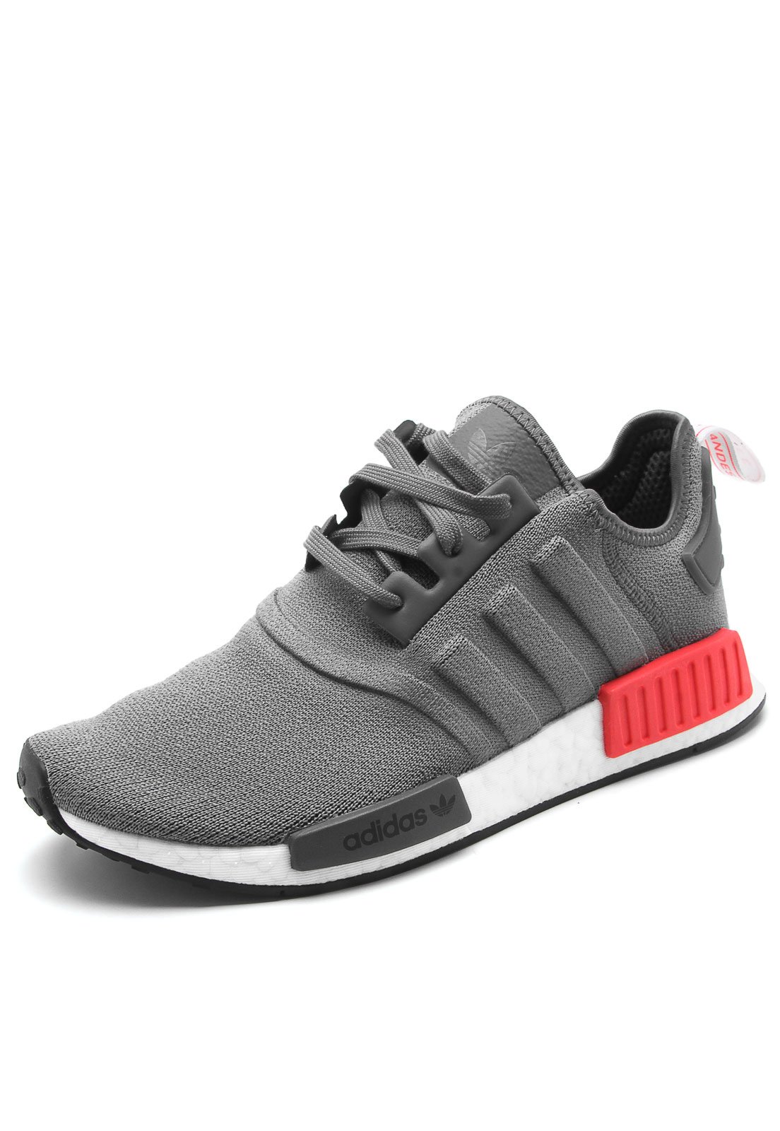 Tenis adidas cheap nmd cinza