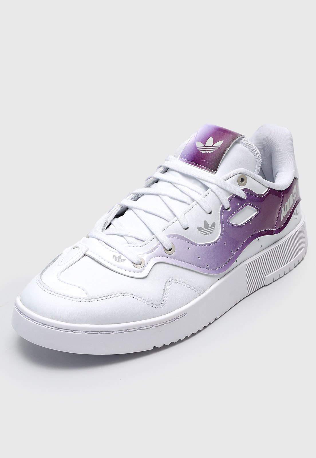 T nis adidas Originals Supercourt Xx W Branco Roxo Compre Agora