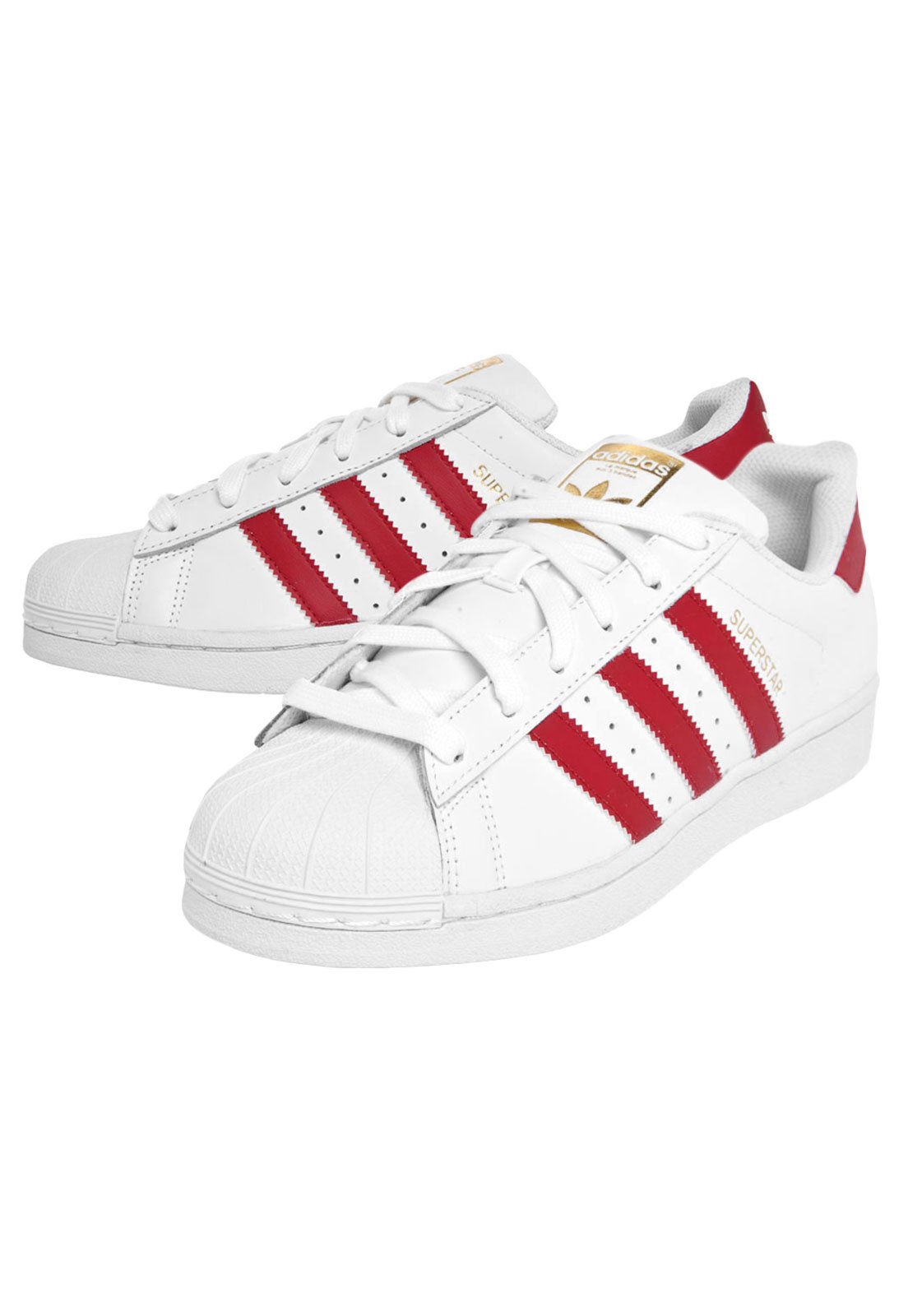 Adidas superstar or best sale blanc