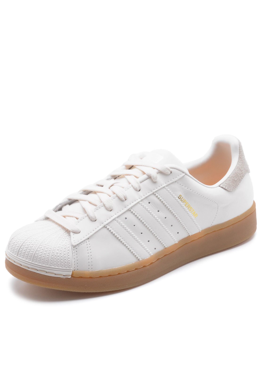 Tenis branco com solado sales marrom