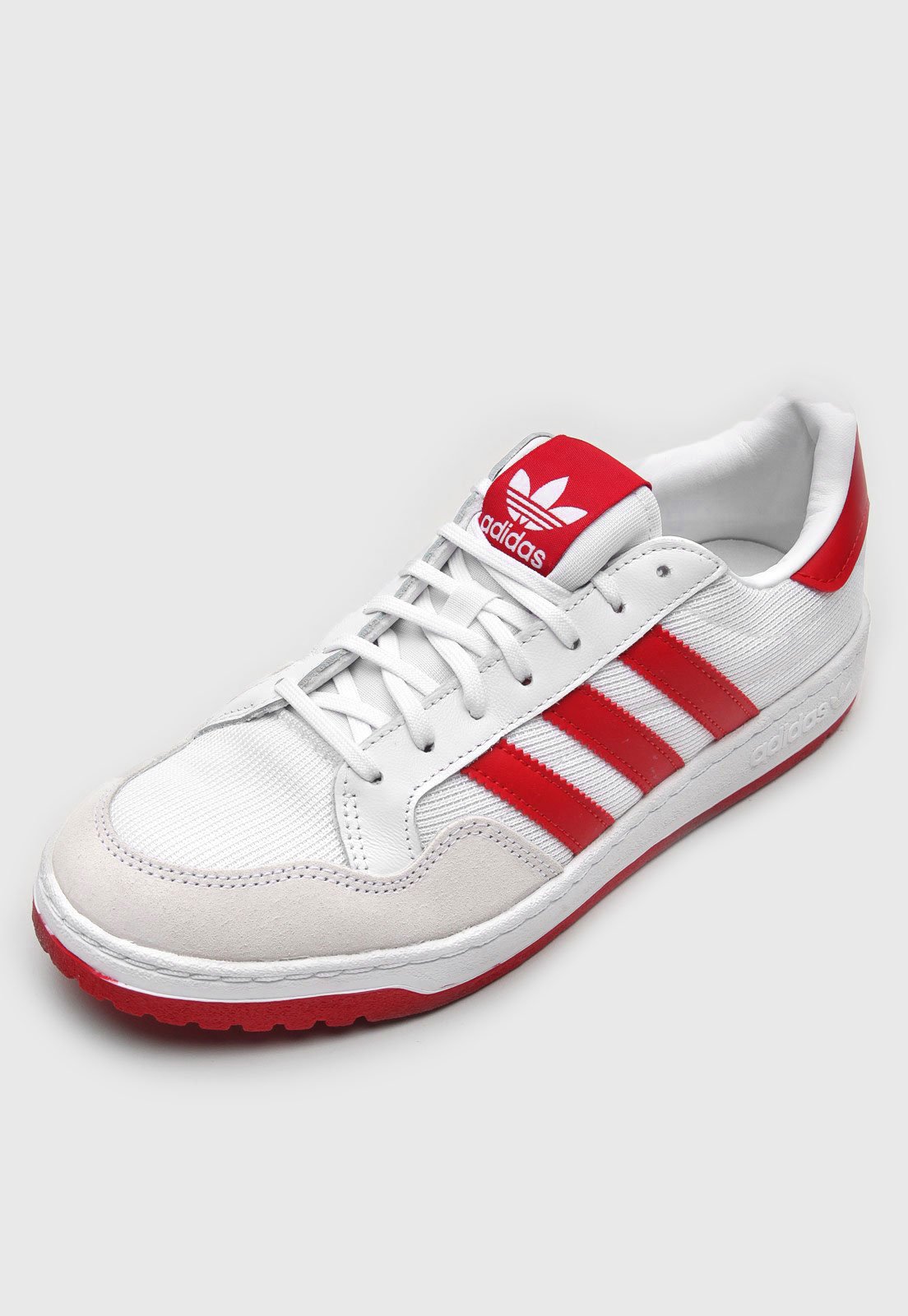 T nis adidas Originals Team Court Branco Vermelho Compre Agora