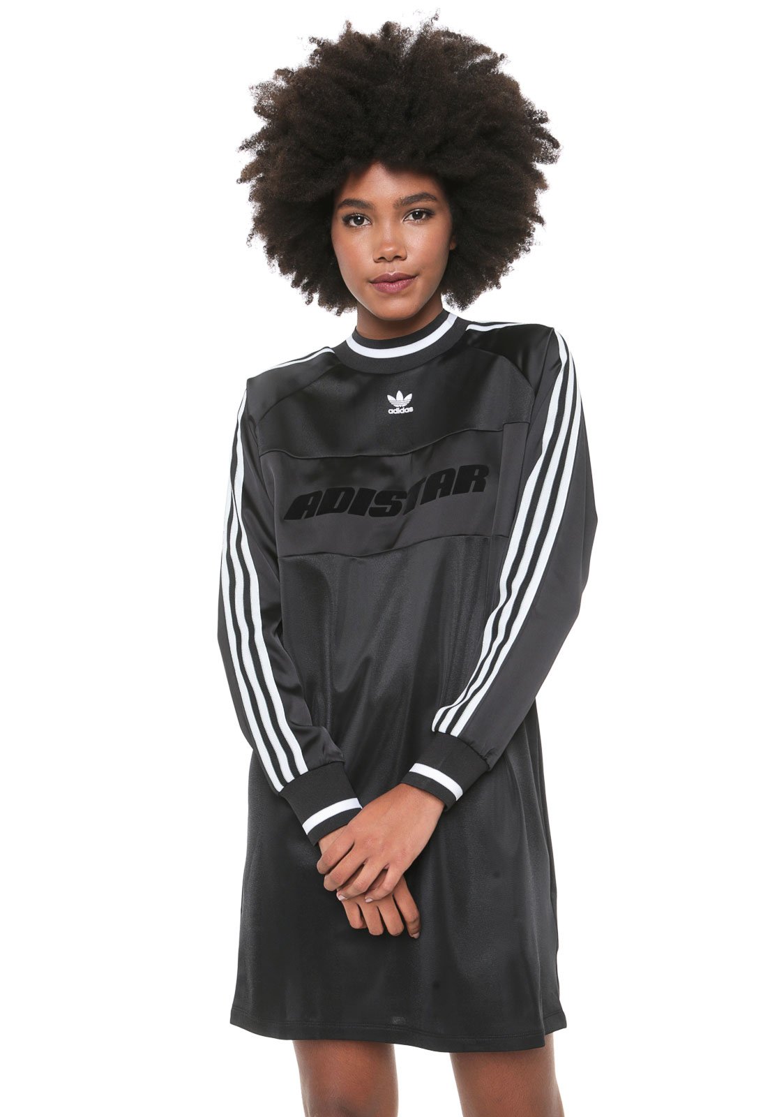 vestido adidas originals preto