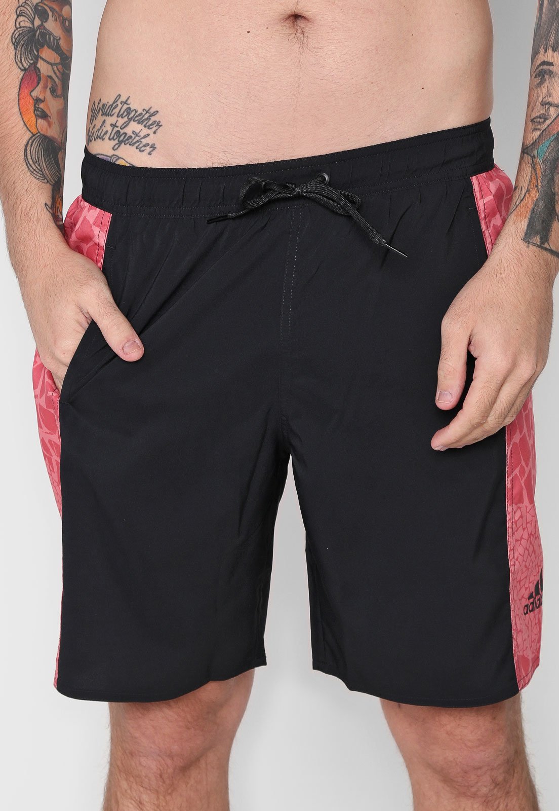 short do flamengo rosa