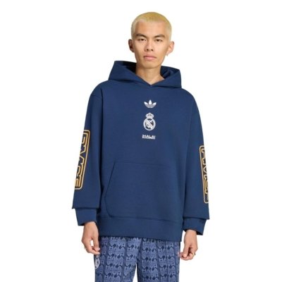 Blusa com capuz Real Madrid LFSTLR adidas Performance Azul