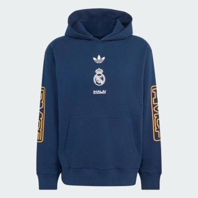 Blusa com capuz Real Madrid LFSTLR adidas Performance Azul