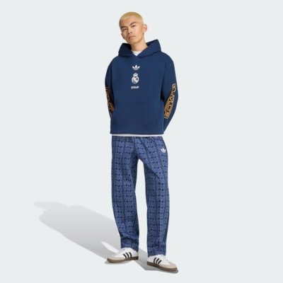 Blusa com capuz Real Madrid LFSTLR adidas Performance Azul