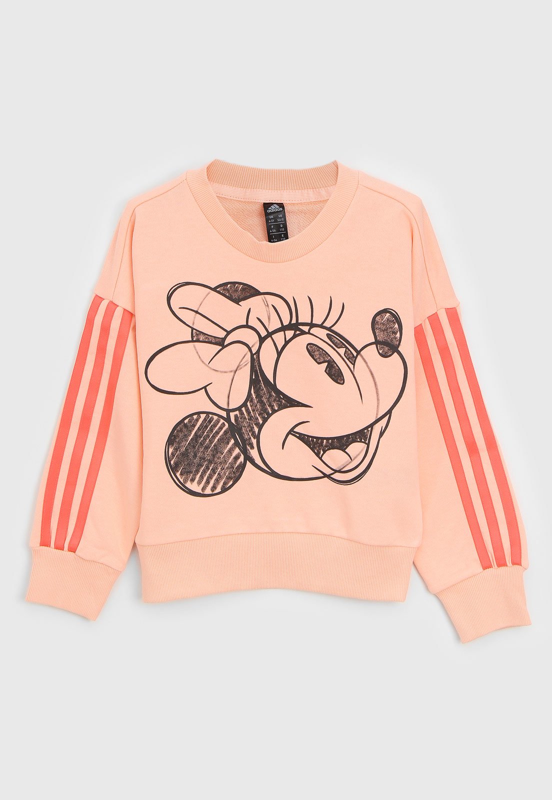 blusa de moletom infantil adidas