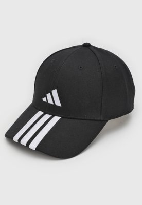 Boné adidas Performance 3 Listras Preto